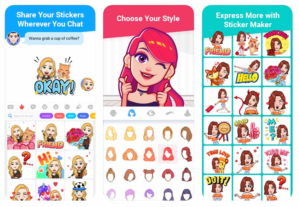 Choose vs select example from avatar creation app